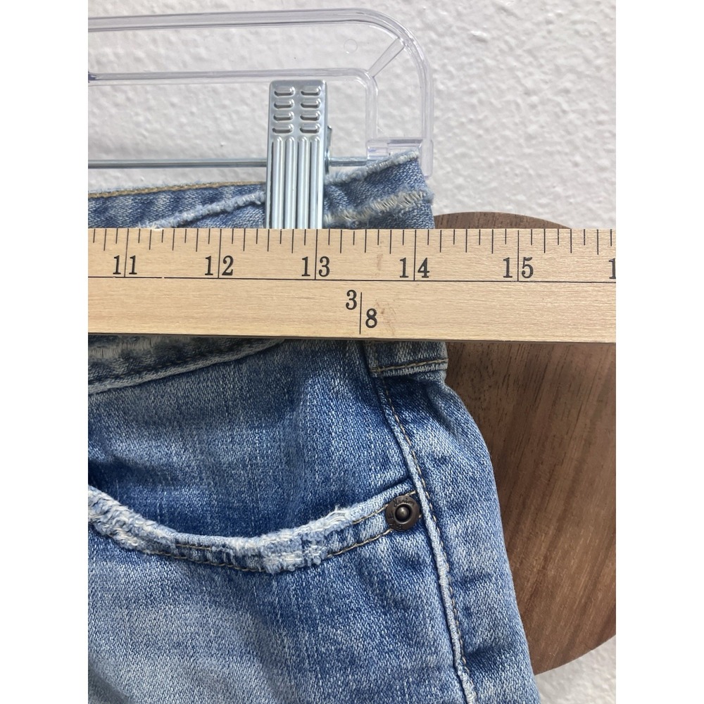BKE Denim Cut Off Shorts 27/6 Blue Cotton Low Rise 2.5 in Inseam 5-Pocket - Picture 2 of 10